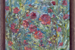 Розовый куст. 2015 г. 30х40. Холст, масло.
